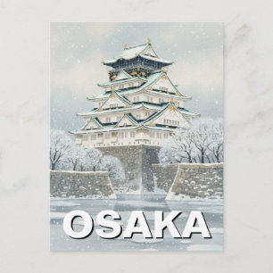 Cartão Postal Castelo de Osaka Japão