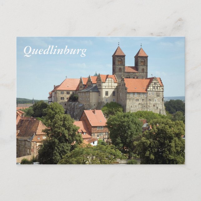 Cartão Postal Castelo de Quedlinburg (Frente)