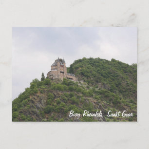 Cartão Postal Castelo de Rheinfels acima de Sankt Goar