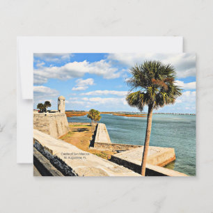 Cartão Postal Castelo de San Marcos, Rua. Augustine, FL