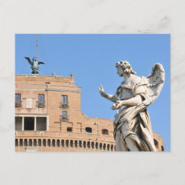 Cartão Postal Castelo de Sant'Angelo em Roma, Itália