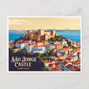 Cartão Postal Castelo de São Jorge Lisboa Portugal