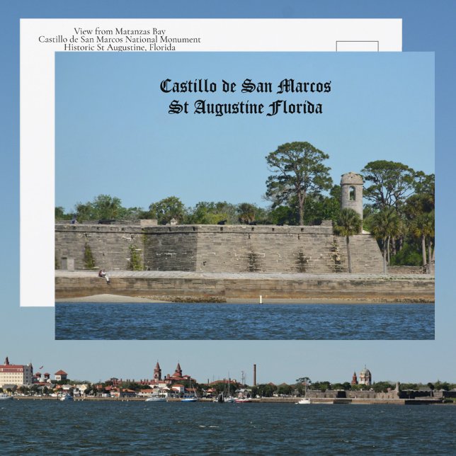 Cartão Postal Castelo de São Marcos St Augustine FL Histórico (Criador carregado)
