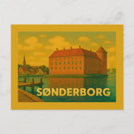 Cartão Postal Castelo de Sønderborg Dinamarca