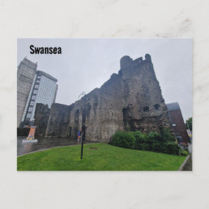 Cartão Postal Castelo de Swansea / Castell Abertawe