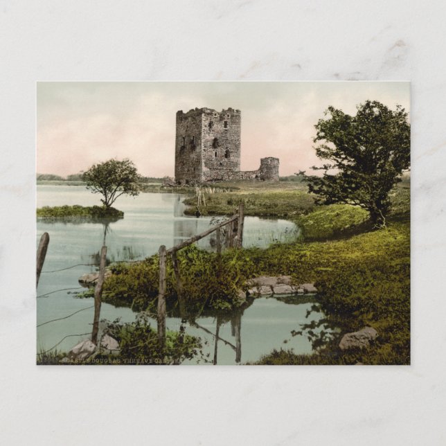 Cartão Postal Castelo de Threave, Castle Douglas, Escócia (Frente)