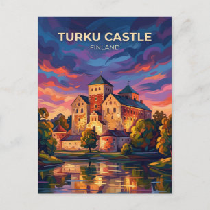 Cartão Postal Castelo de Turku Finlândia