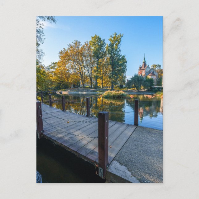 Cartão Postal Castelo de Vajdahunyad, Serenity do outono, em Bud (Frente)