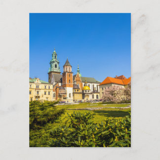 Cartão Postal Castelo de Wawel, Cracóvia, Polônia