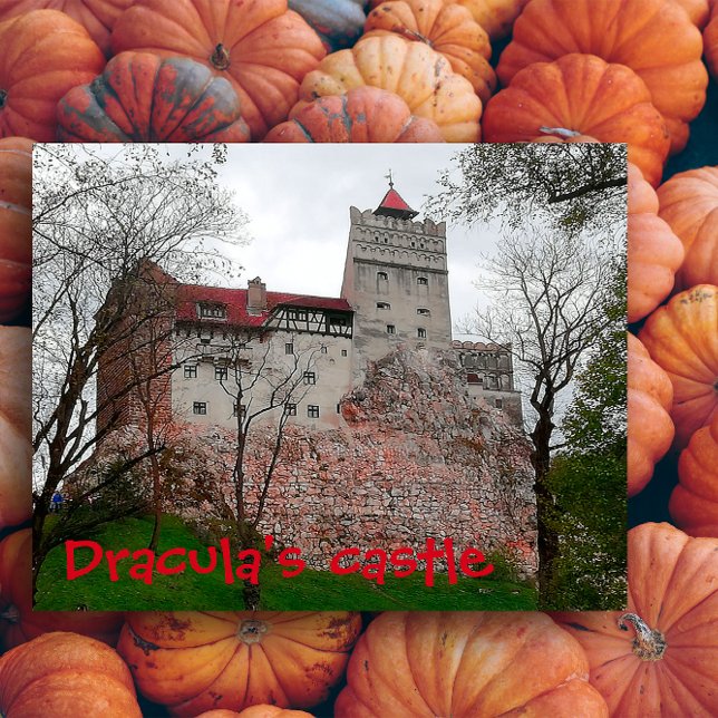 Cartão Postal castelo do Drácula Transilvânia halloween (Criador carregado)