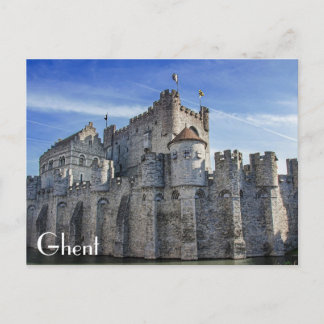 Cartão Postal Castelo dos Condes em Gand