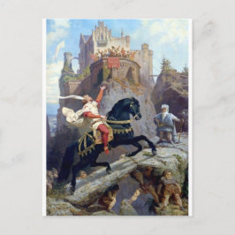 Cartão Postal castelo dos gnomos negros do Príncipe Medieval
