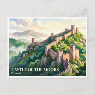 Cartão Postal Castelo dos Mouros Sintra Portugal