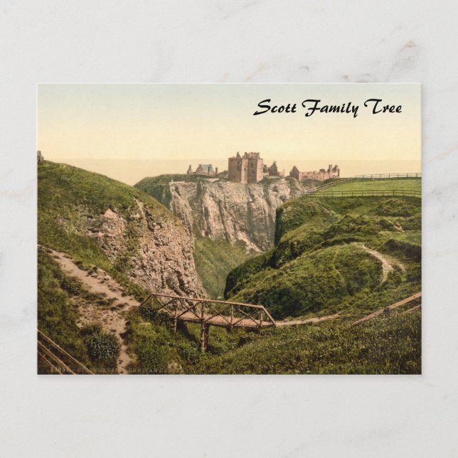 Cartão Postal Castelo Dunottar, Stonehaven, Escócia (Frente)