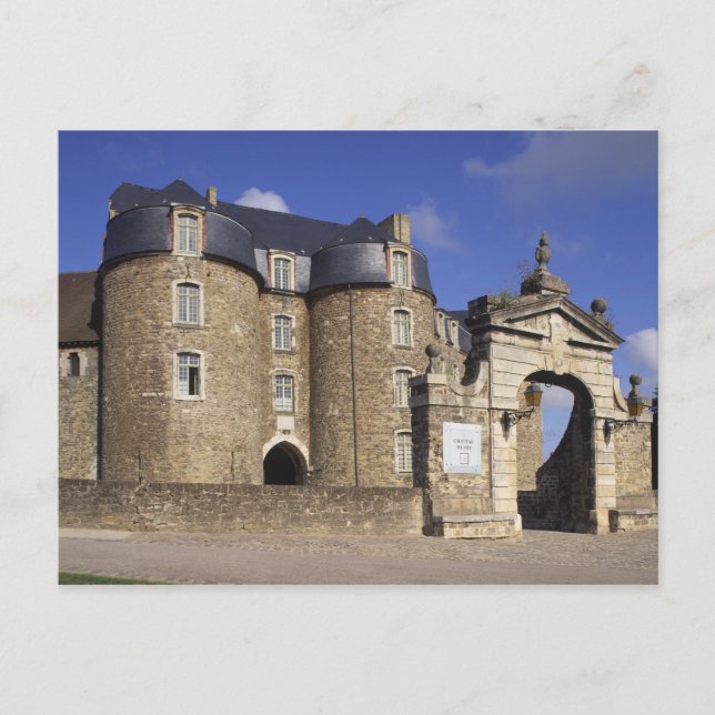 Cartão Postal Castelo e Museu, Boulogne, Pas-de-Calais, (Frente)