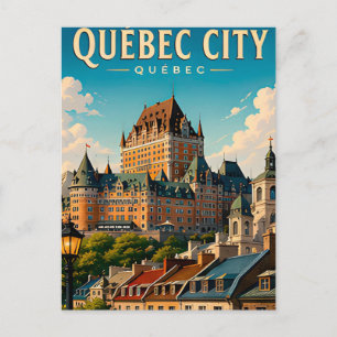 Cartão Postal 🏰 Castelo Frontenac da Cidade de Quebec