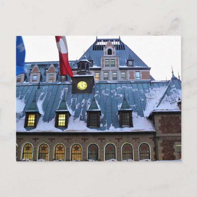 Cartão Postal Castelo Frontenac, Quebec, Canadá (Frente)