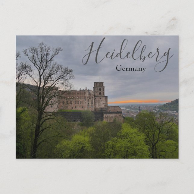 Cartão Postal Castelo Heidelberg Alemanha (Frente)