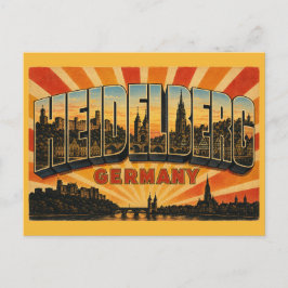 Cartão Postal Castelo Heidelberg Alemanha