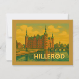 Cartão Postal Castelo Hillerød Dinamarca