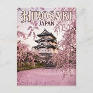 Cartão Postal Castelo Hirosaki Japão