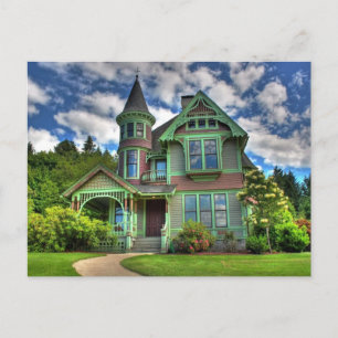 Cartão Postal Castelo Histórico Em Drain Oregon