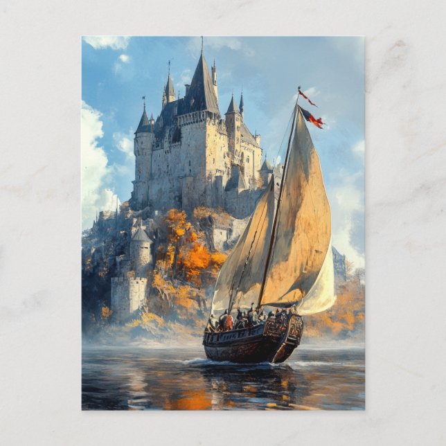 Cartão Postal Castelo Medieval (Frente)