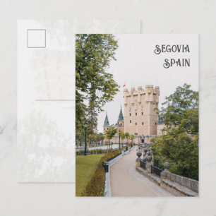 Cartão Postal Castelo medieval Alcázar de Segóvia