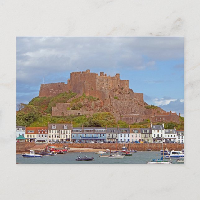 Cartão Postal Castelo Mont Orgueil, Jersey (Frente)