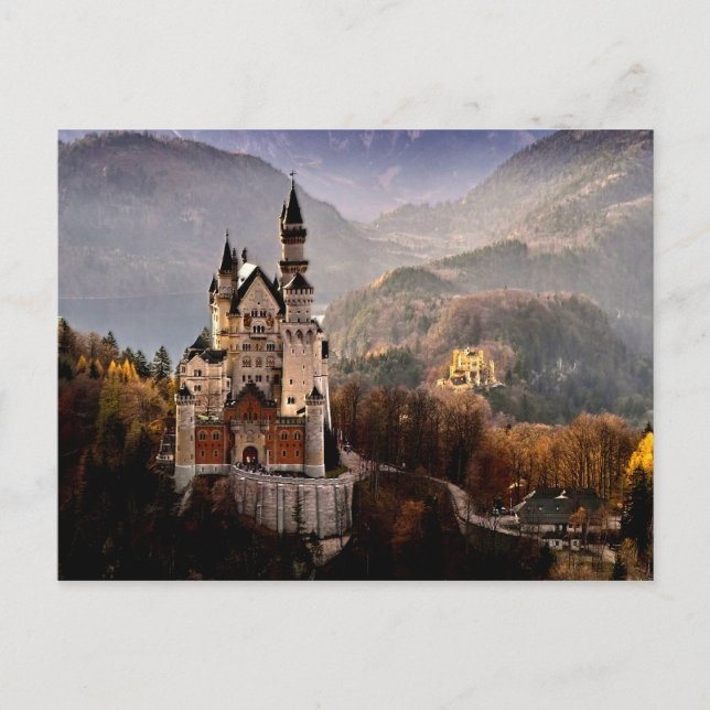 Cartão Postal Castelo Neuschwanstein Alemanha (Frente)
