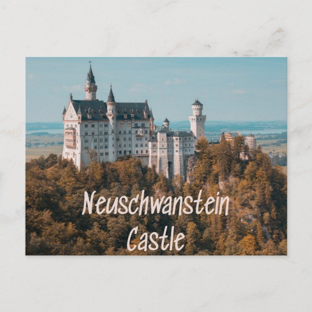 Cartão Postal Castelo Neuschwanstein Alemanha (Frente)