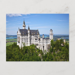 Cartão Postal Castelo Neuschwanstein na Alemanha Foto