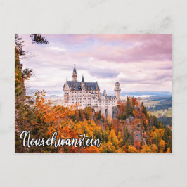 Cartão Postal Castelo Neuschwanstein No Outono