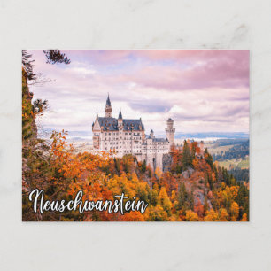 Cartão Postal Castelo Neuschwanstein No Outono