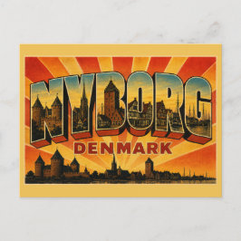Cartão Postal Castelo Nyborg Dinamarca