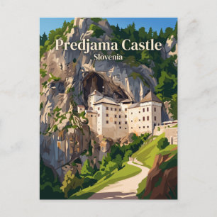 Cartão Postal Castelo Predjama Eslovênia