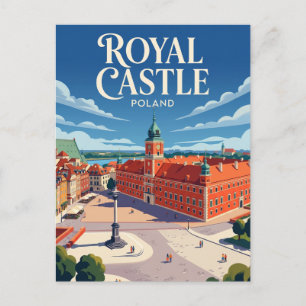 Cartão Postal Castelo Real, Varsóvia Polônia