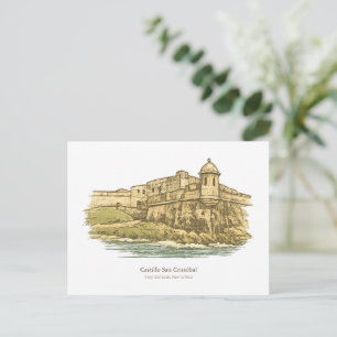 Cartão Postal Castelo San Cristóbal – San Juan