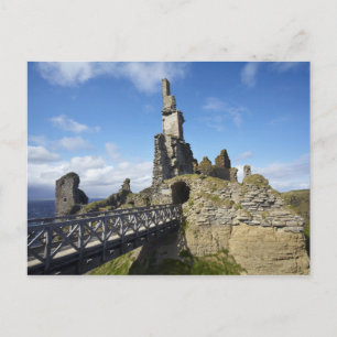Cartão Postal Castelo Sinclair Girnigoe, Wick, Caithness,