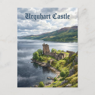 Cartão Postal Castelo Urquhart Reino Unido