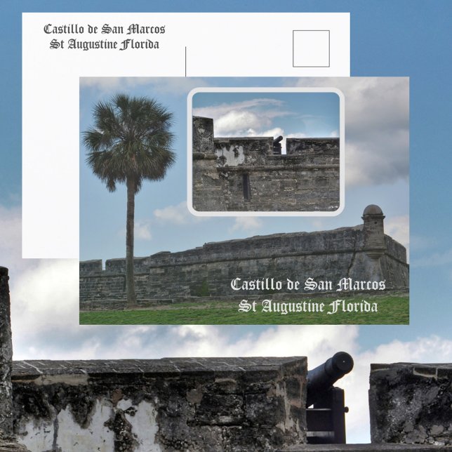Cartão Postal Castillo de San Marco St Augustine Flórida (Criador carregado)
