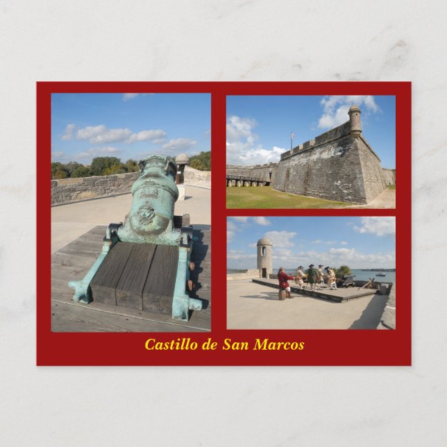 Cartão postal Castillo de San Marcos (Frente)