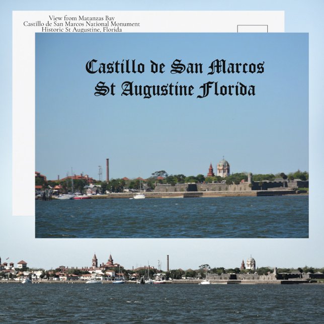 Cartão Postal Castillo de San Marcos Historic St Augustine FL (Criador carregado)