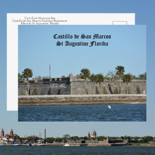 Cartão Postal Castillo de San Marcos St Augustine FL Foto
