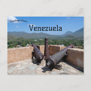 Cartão Postal Castillo Papais noeis Rosa Venezuela