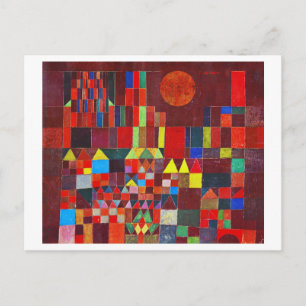 Cartão Postal Castle e Sun, Paul Klee