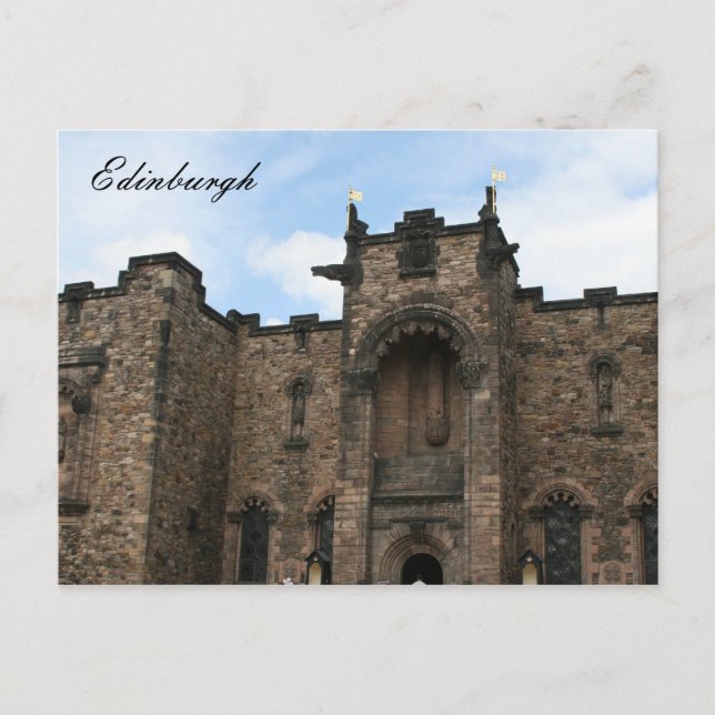 Cartão Postal Castle edinburgh (Frente)