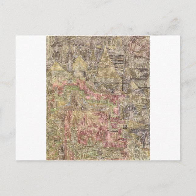 Cartão Postal Castle Garden por Paul Klee (Frente)