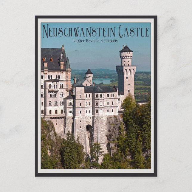 Cartão Postal Castle Neuschwanstein (Frente)