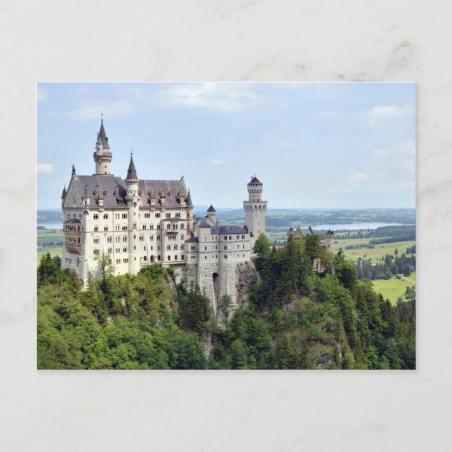 Cartão Postal Castle Neuschwanstein Bavaria Alemanha (Frente)